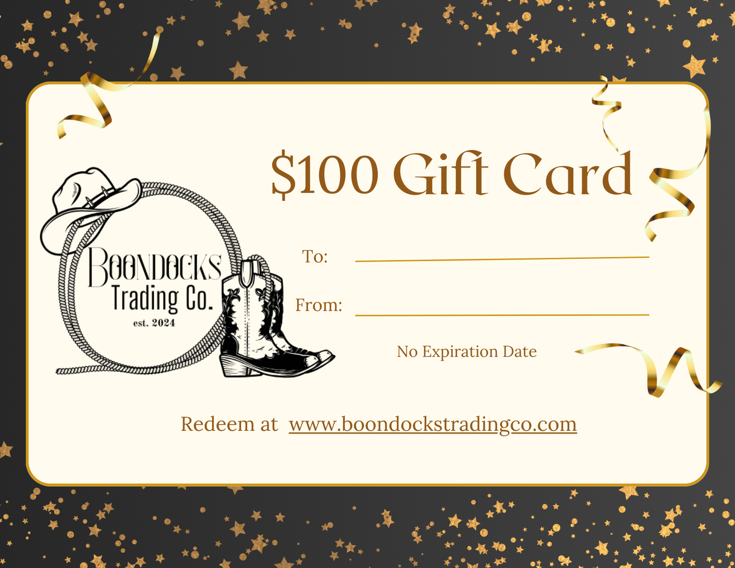 Boondocks Trading Co. Gift Card